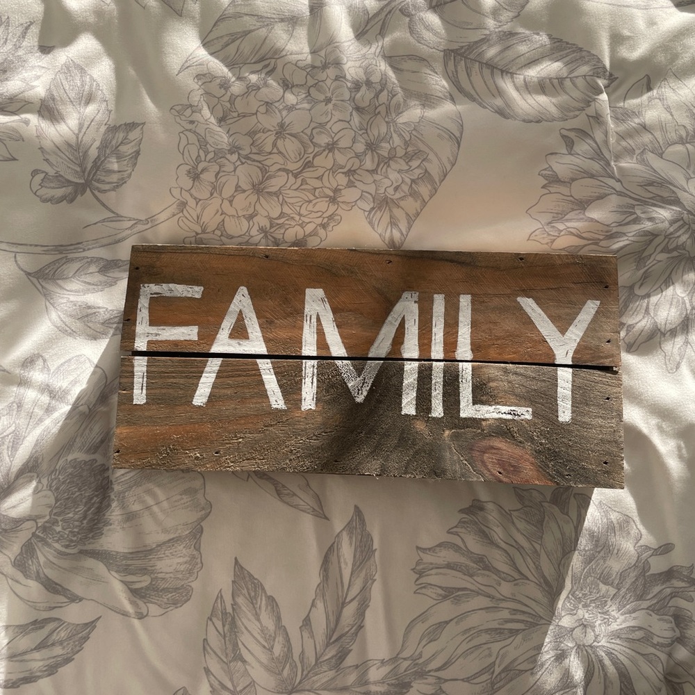 Wooden Family Sign Rustic Decor
